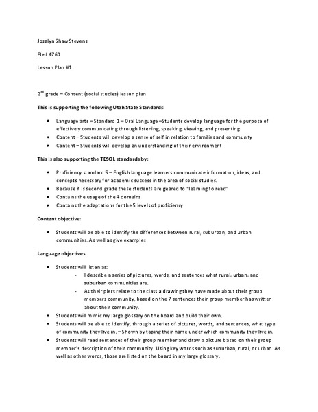 What is a Community? Lesson Plan