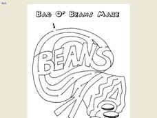 Bag O' Beans Maze Worksheet
