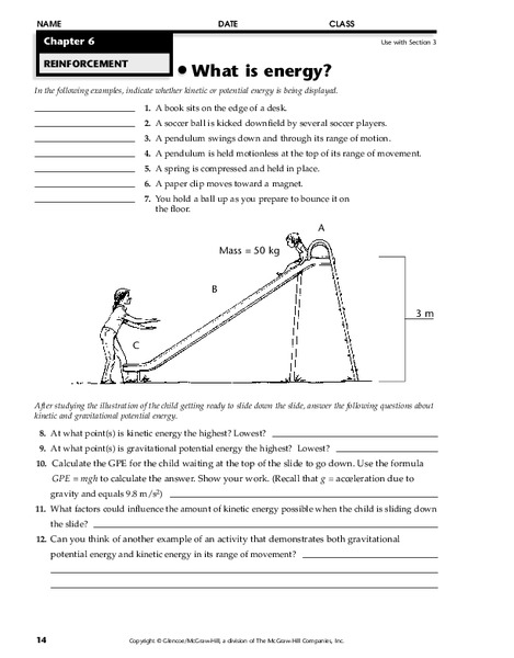 What is Energy? Worksheet