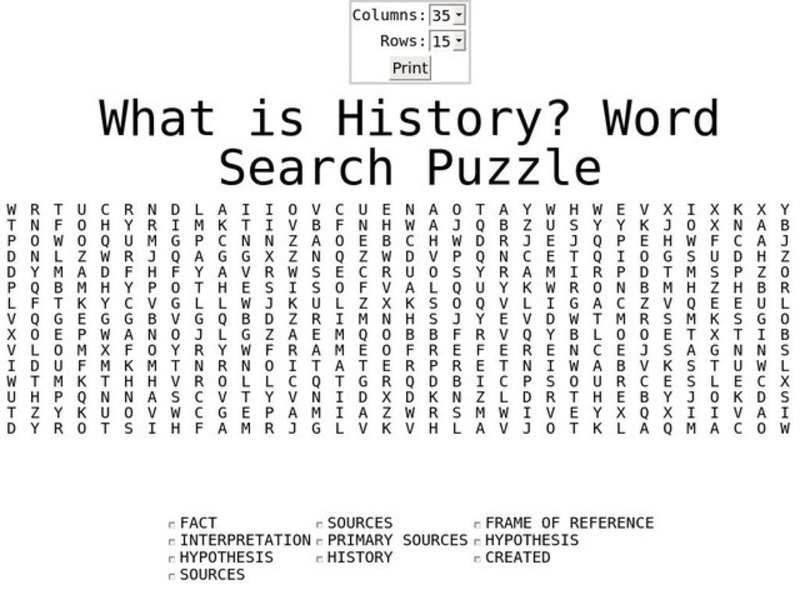 What is History? Worksheet
