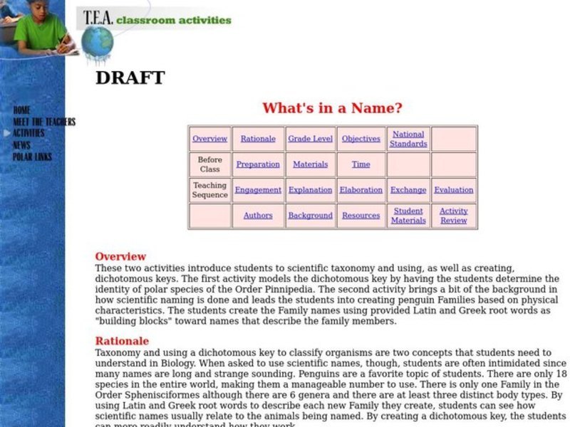 What is in a Name? Lesson Plan