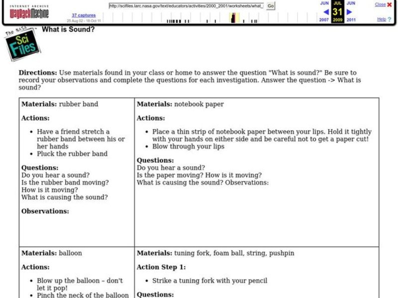 What is Sound? Lesson Plan