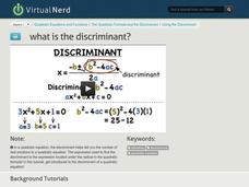 What is the Discriminant? Instructional Video