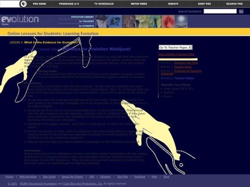 What is the Evidence for Evolution? Lesson Plan