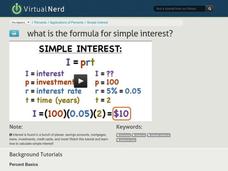 What is the Formula for Simple Interest? Instructional Video