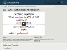 What is the Percent Equation? Instructional Video