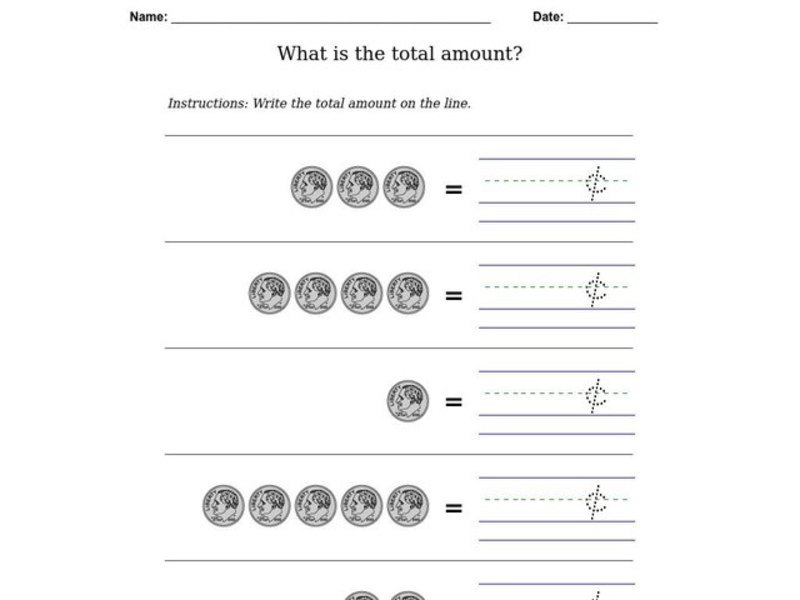 What is the Total Amount? Worksheet