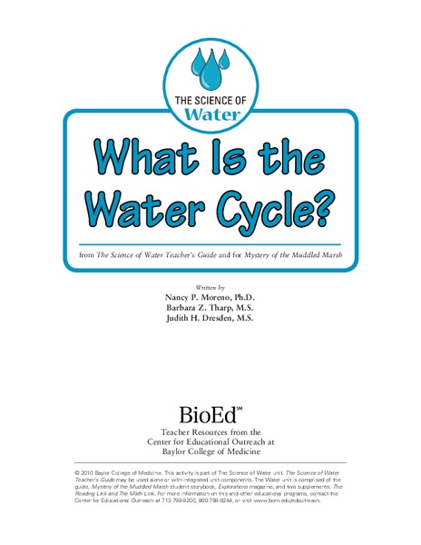 What Is the Water Cycle? Lesson Plan