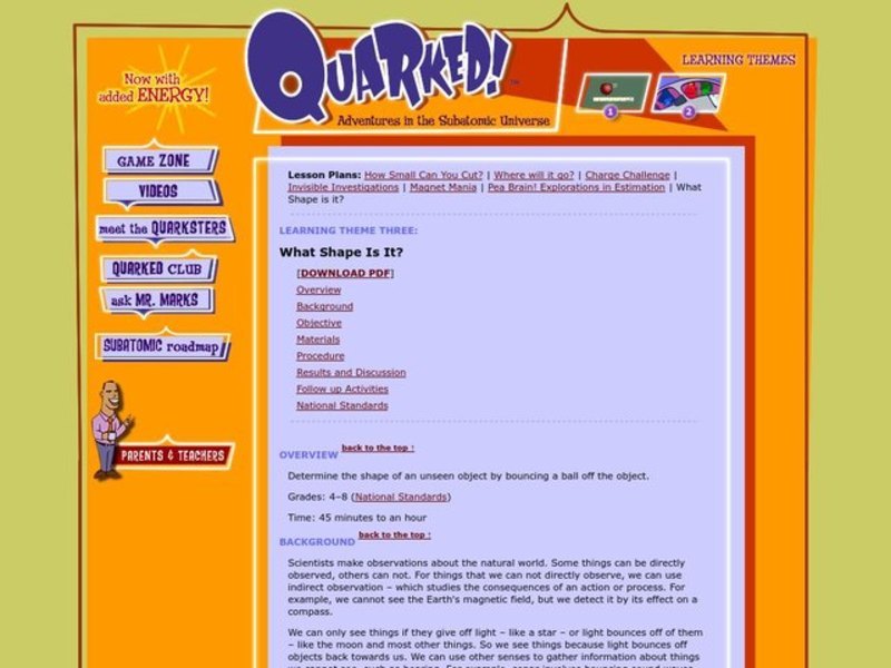 What Shape Is It? Lesson Plan