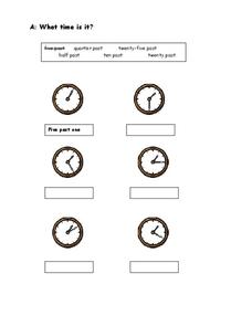 What Time Is it? Worksheet