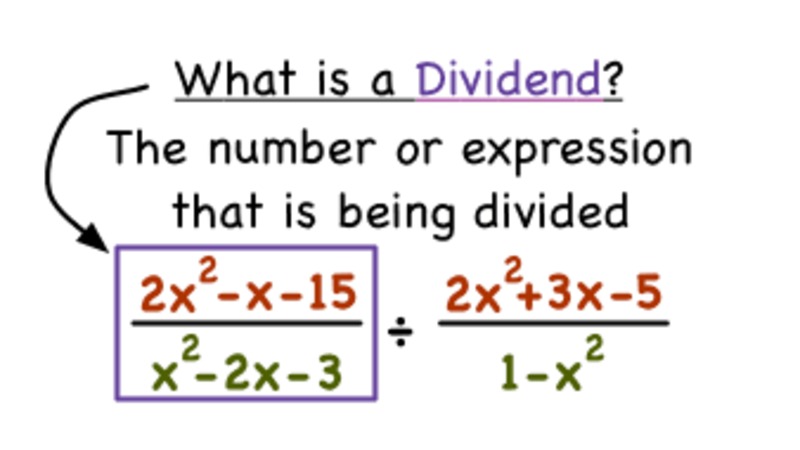What's a Dividend in a Rational Expression? Instructional Video