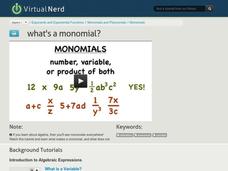 What's a Monomial? Instructional Video