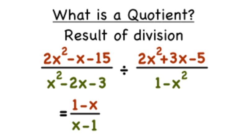 What's a Quotient? Instructional Video