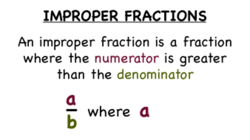 What's an Improper Fraction? Instructional Video