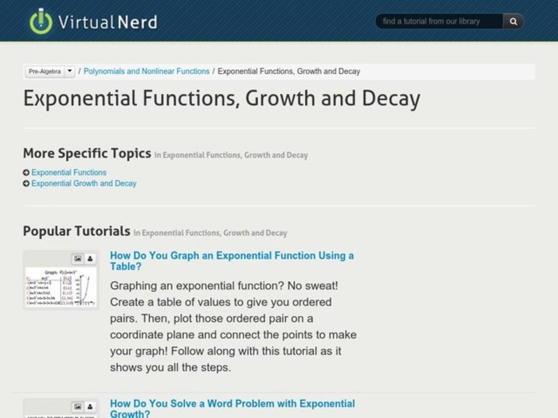 What's an Exponential Function? Instructional Video