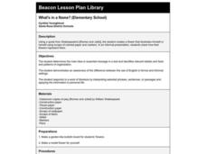 What's in a Name? Lesson Plan