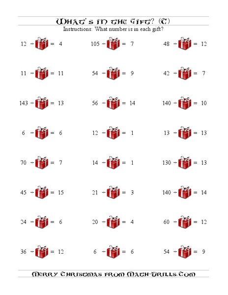 What's in the Gift? Worksheet