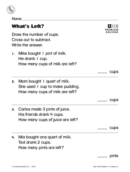 What's Left? Worksheet