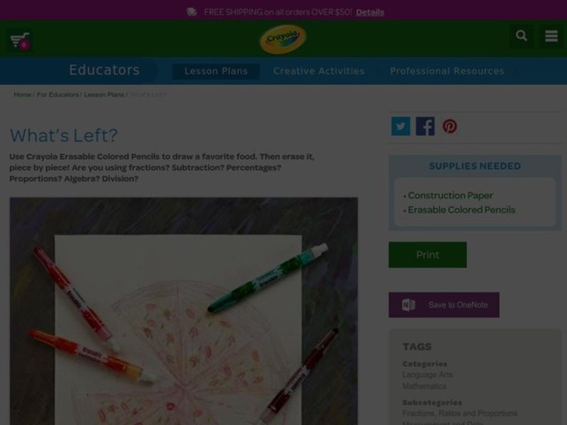 What's Left? Lesson Plan
