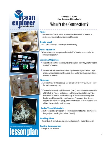 What's the Connection? Lesson Plan