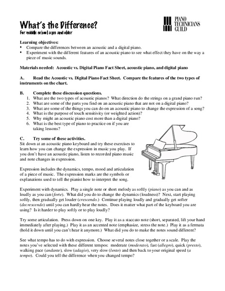 What's the Difference? Lesson Plan