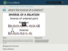 What's the Inverse of a Relation? Instructional Video
