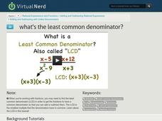 What's the Least Common Denominator? Instructional Video