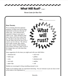 What Will Rust? Lesson Plan