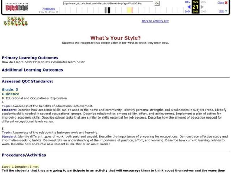 What's Your Style? Lesson Plan