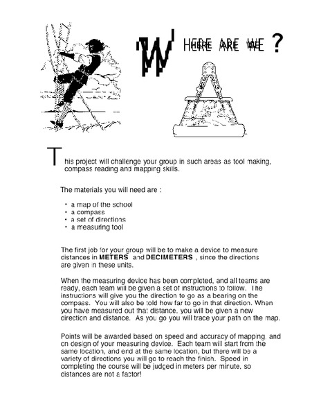 Where Are We? Lesson Plan