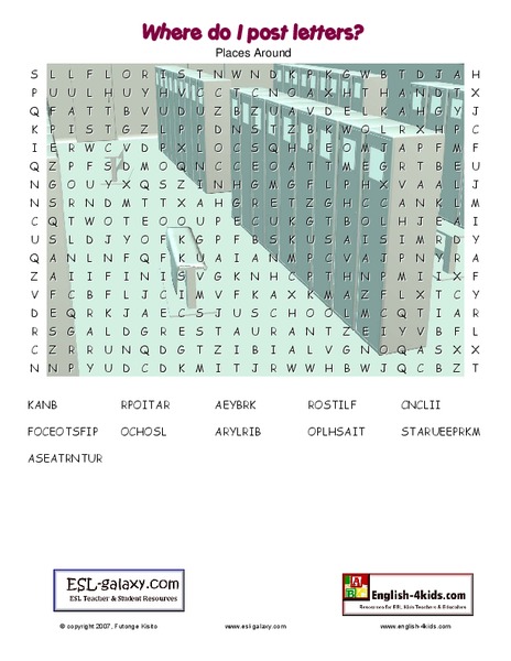 Where Do I Post Letters? Lesson Plan