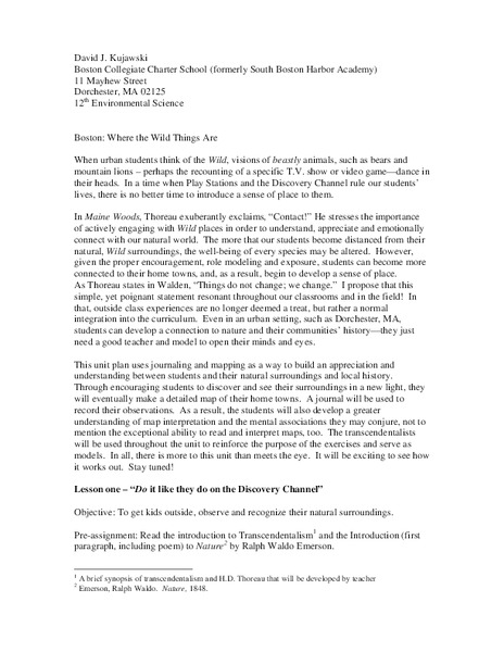 Where The Wild Things Are Lesson Plan