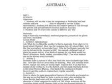 AUSTRALIA Lesson Plan