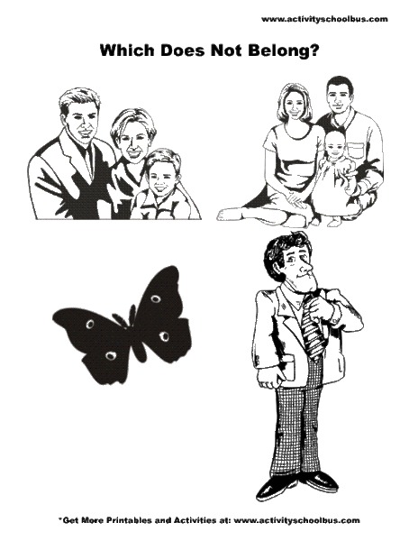 Which Does Not Belong? Worksheet