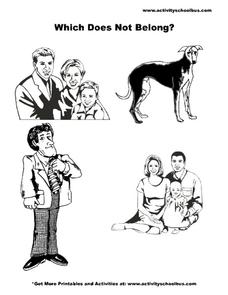 Which Does Not Belong? Worksheet