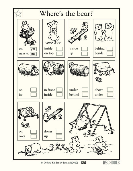 Where's the Bear? Worksheet