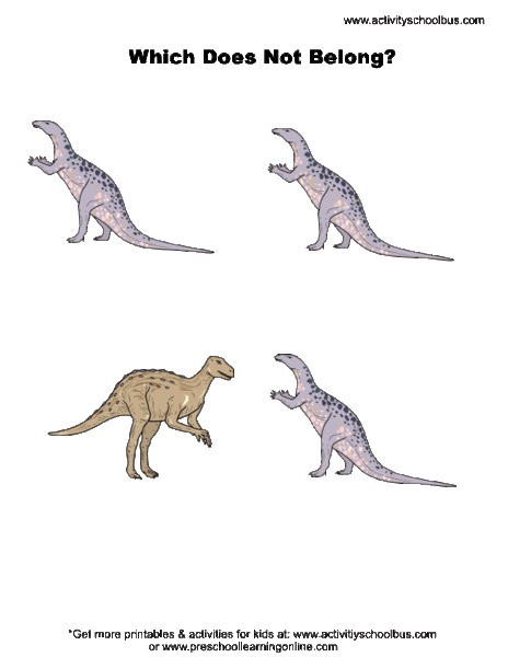 Which Does Not Belong? Worksheet