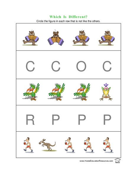 Which is Different? Lesson Plan