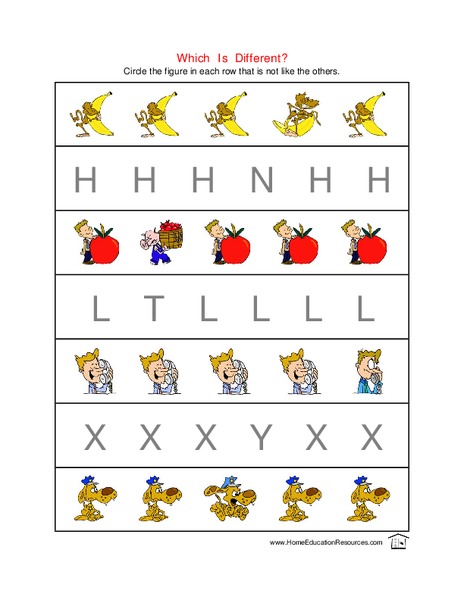 Which is Different? Lesson Plan