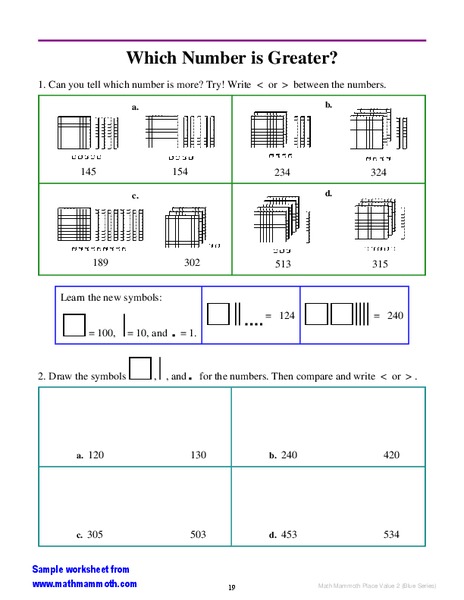 Which Number is Greater? Worksheet