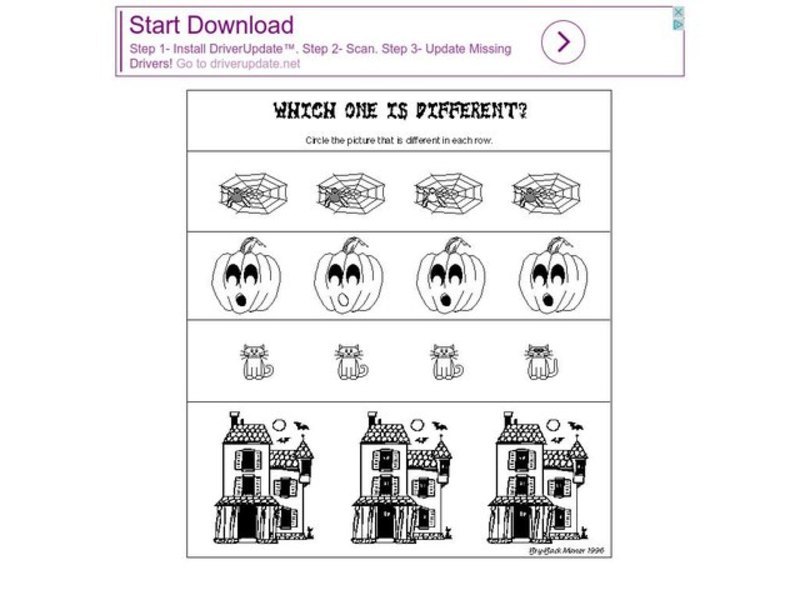 Which One Is Different? Worksheet