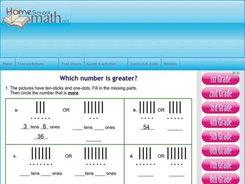 Which Number is Greater? Lesson Plan