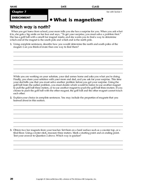 Which Way is North? Worksheet