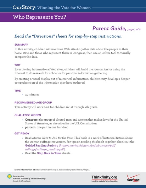 Who Represents You?   Lesson Plan