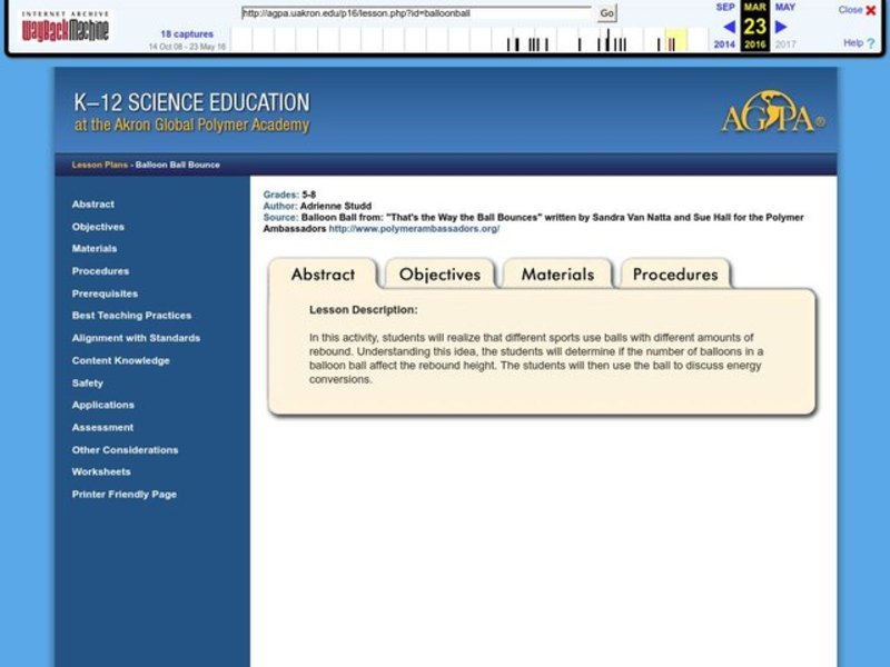 Balloon Ball Bounce Lesson Plan