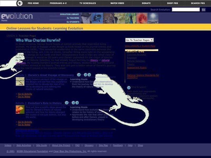 Who Was Charles Darwin? Lesson Plan