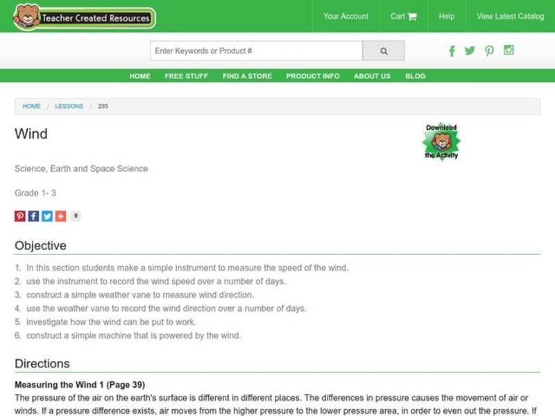 Wind Lesson Plan