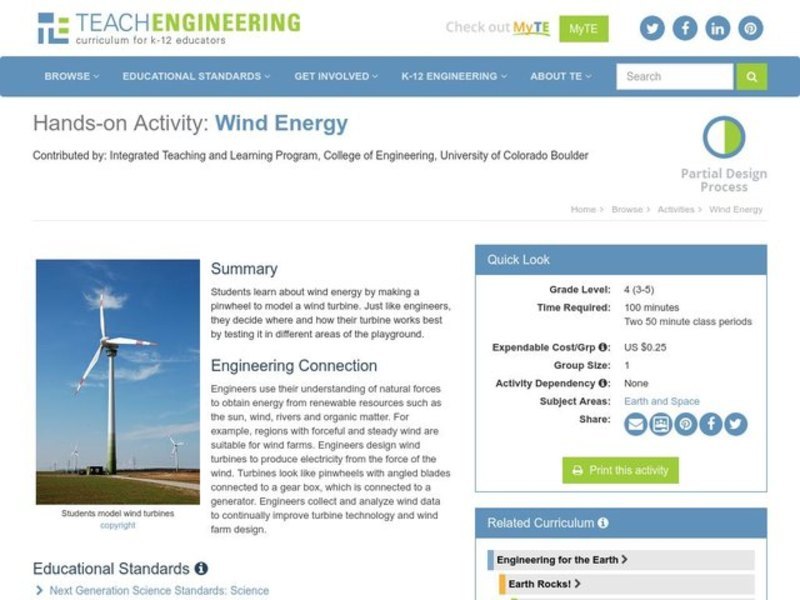 Wind Energy Lesson Plan