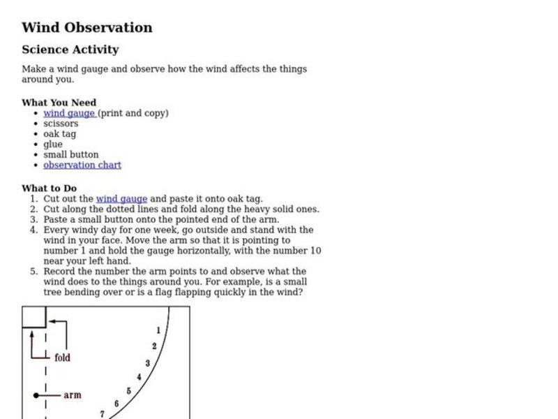 Wind Observation Activity