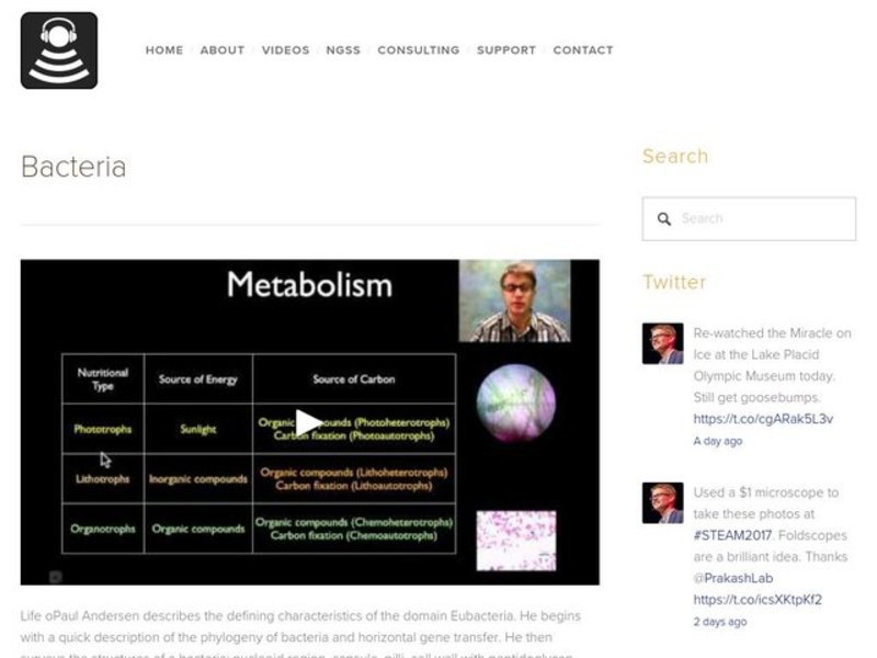 Bacteria Instructional Video